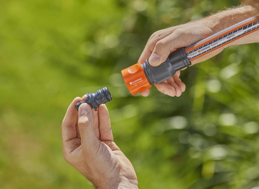 GARDENA Profi System Diferenciální průměr Rozšiřovací spojka pro Profi hadicové spojky a Standardní hadicové spojky Produkt Až 5 let (Kód produktu