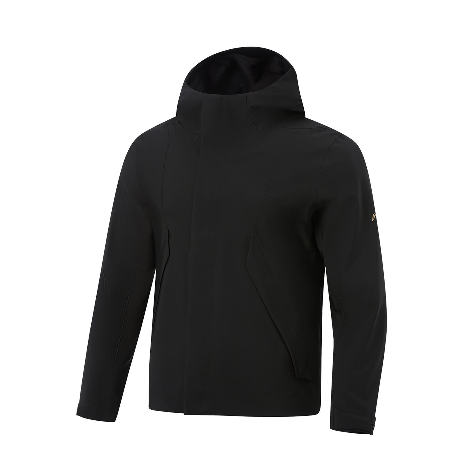 Li Ning Honor Gold Logo | Sports Fashion Fleece Lined Thermal Versatile Windproof Water Repellent Trench Coat Men s AFDVK71-1 2XL