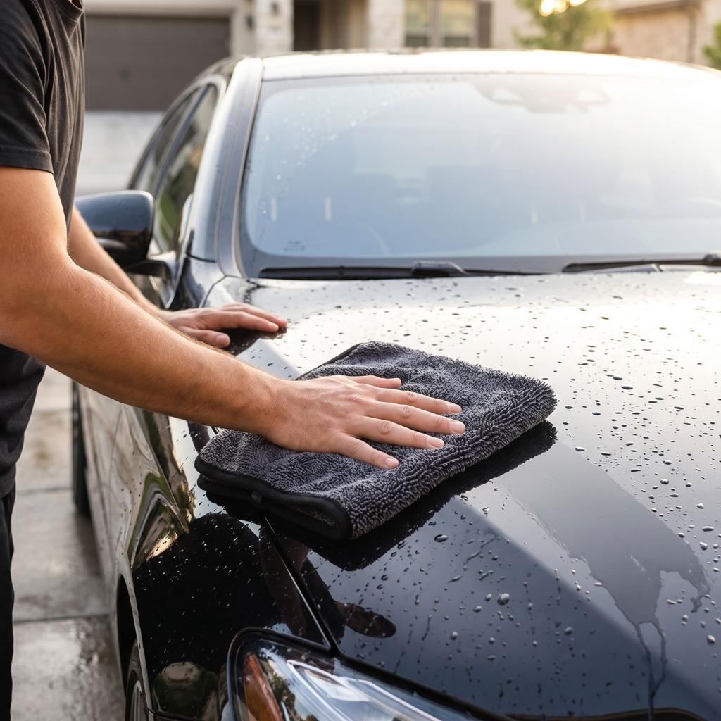 Thick Highly Absorbent Car Wash Towel for Cleaning and Detailing