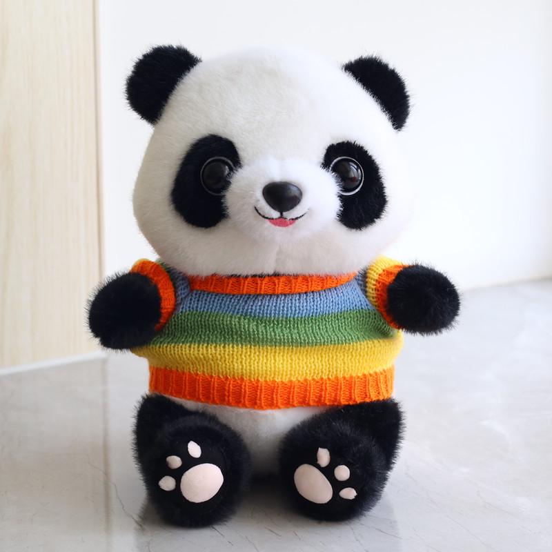 Adorable Giant Panda Plush Toy - Realistic Stuffed Animal for Kids