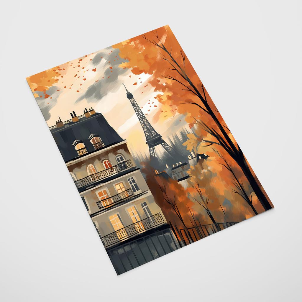 Poster Illustration Paris Autumn