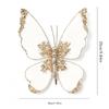 Multicolor Butterfly Ornament Flocked Fabric Flocked Butterfly Decor  For Xmas Holiday