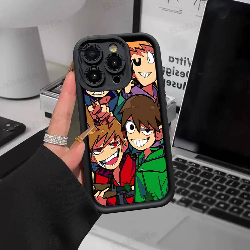 Cartoon Cute E-Eddsworlds Silicone Soft Phone Case For IPhone 17 16 14 13 12 11 15 Pro Max Plus Air Cover