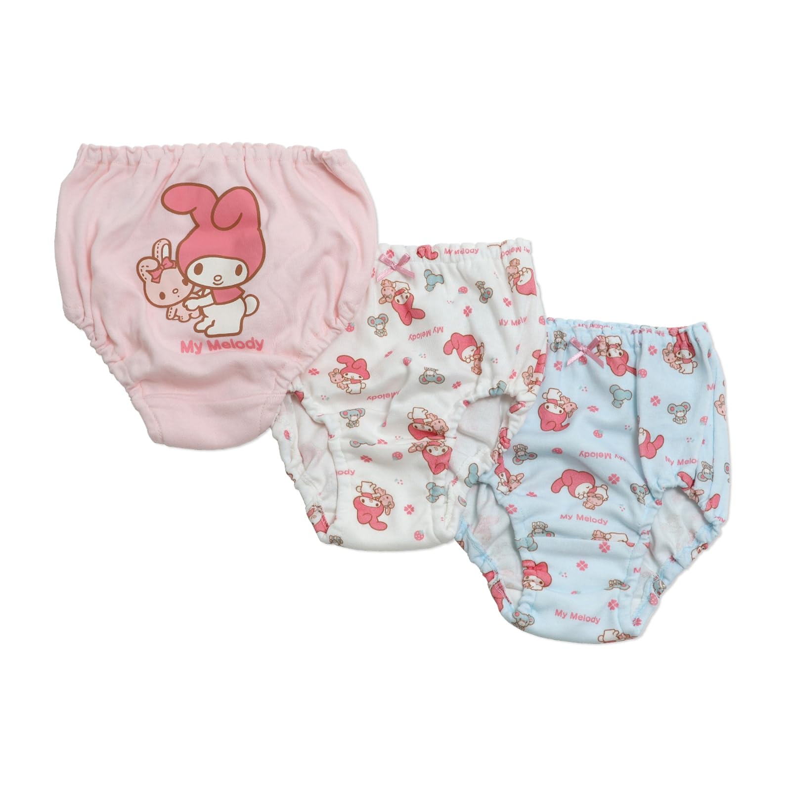 chil2 Hello My Kids Panties, Kitty, Melody, Kuromi, Sanrio, All-Over Print, 3-Piece Set, Girls, 50750381-110PI