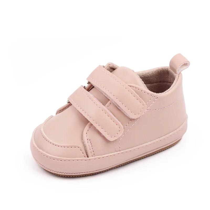 Casual Non-Slip Sport Sneakers Baby Casual Walking Shoes for 0-1Years Toddler Baby Boys and Girls Baby Double Color Basic Simple
