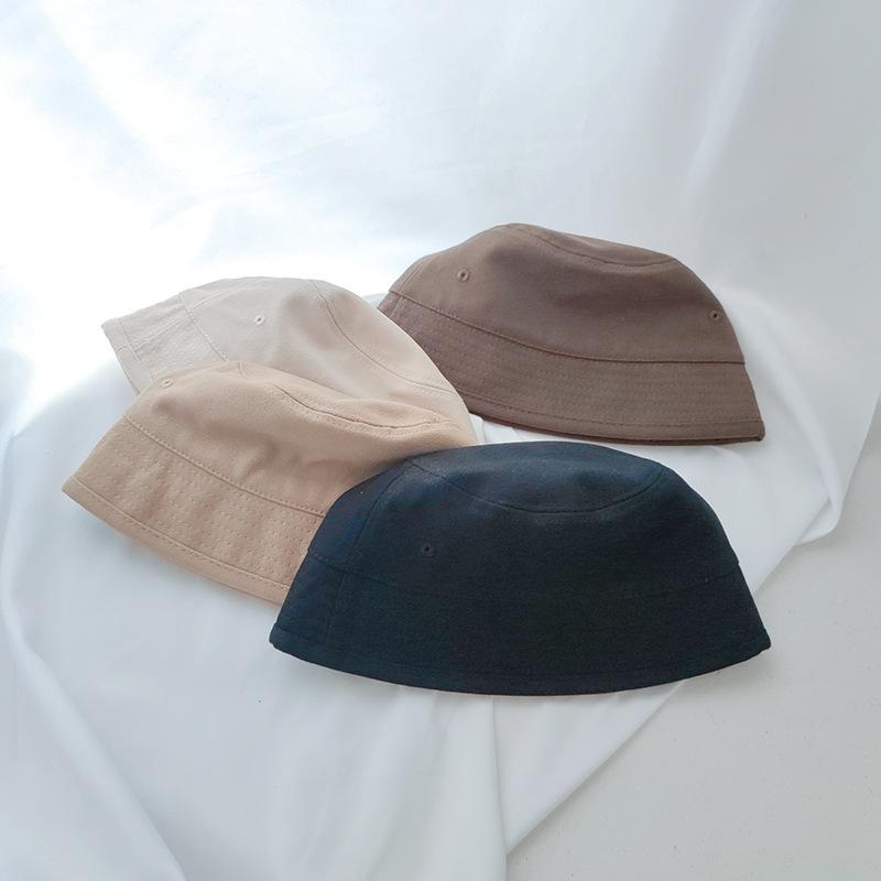 1-4Y Kids Fisherman Hat Thin Baby and Children's Bucket Hat Korean Edition Summer Sunscreen Hat Japanese Flat Top Hat In Spring and Autumn