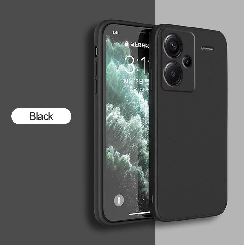 Für Redmi Note 13 Pro Plus Hülle Quadratische Flüssigsilikon Handyhülle Für Xiaomi Redmi Note 13 Note13 Pro Note13Pro Plus Weiche Rückseite