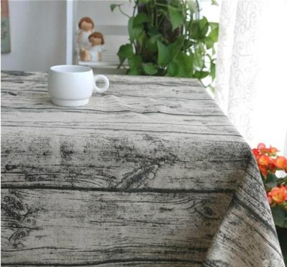 Walgrau Holzmaserung Baumwolle Leinen Vielseitig Anpassbar Breit x 200cm Kasten, (Antiker Stil) Stoff, Tischdecke, Vorhang, Kissen, Handgemacht, (150 cm