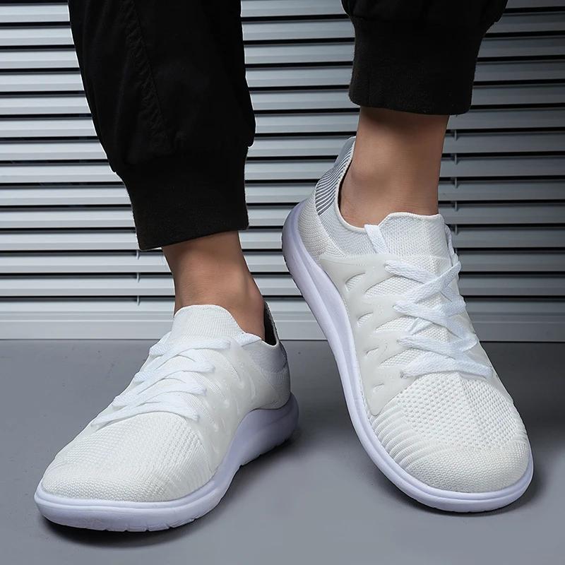 Fashion 2024 Wide Toe Barefoot Flats Shoes For Men 2024 Summer Breathable Men's Minimalist Shoes Wide Toe Casual Walking Sport Shoes