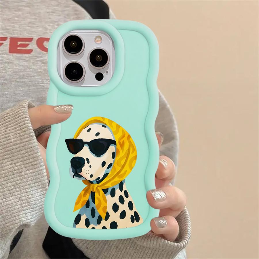 Soft Phone Cover Case for iPhone 12 13 15 Plus XR 17 Air 8 11 14 16 Pro Max Cartoon Dog Duck