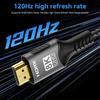 8K HDMI 2.1 Cable 48Gbps Ultra High-Speed 60Hz 120Hz HDMI 2.1 Cable Compatible for PC, PS5, TV, and Projector