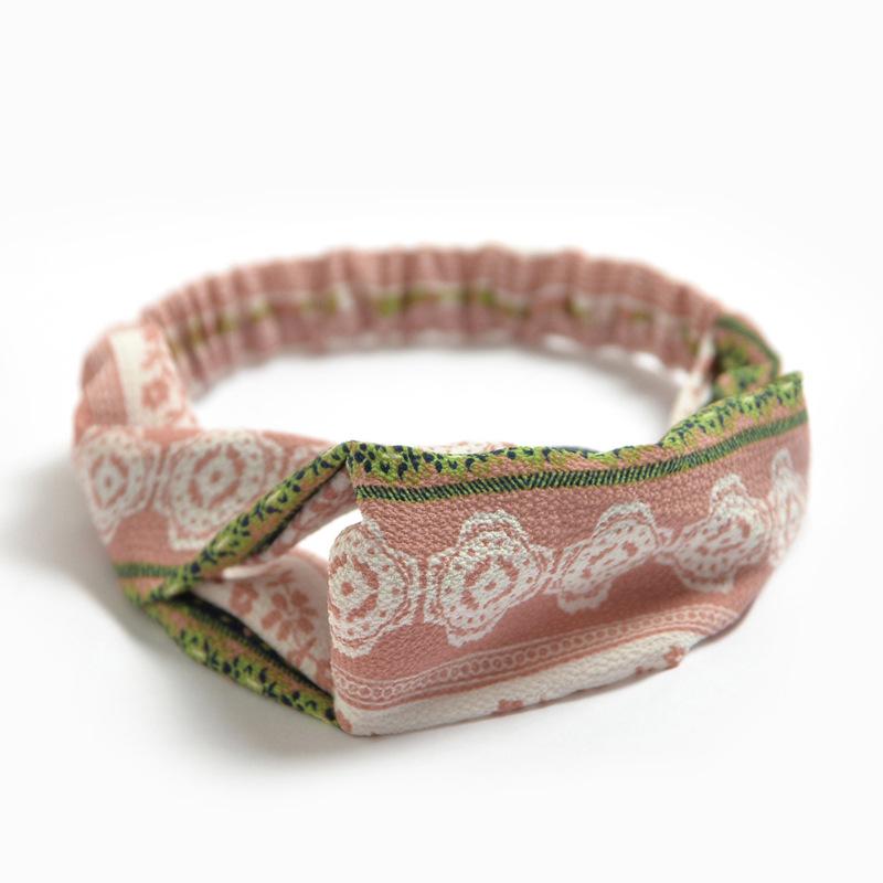 Korean Style Chiffon Elastic Headband for Women - Hair Accessory