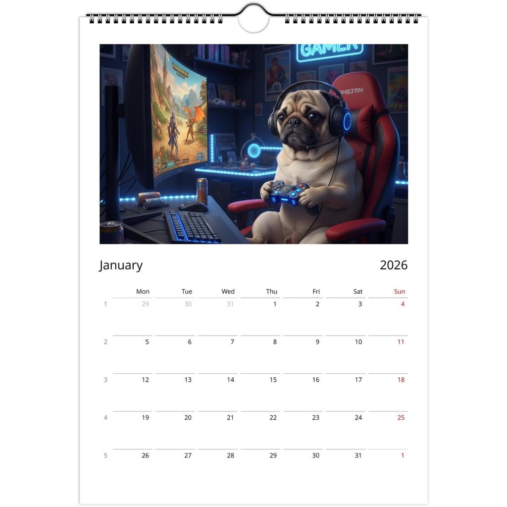 2026 Wall Calendar, Fun Themed Calendar, Fun Chat Gift, Perfect Choice For Home Use.