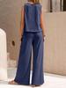 2025 Summer Women's Trendy Cotton Two-Piece Set: Versatile Loose Pullover with Round Neck - European & American Style