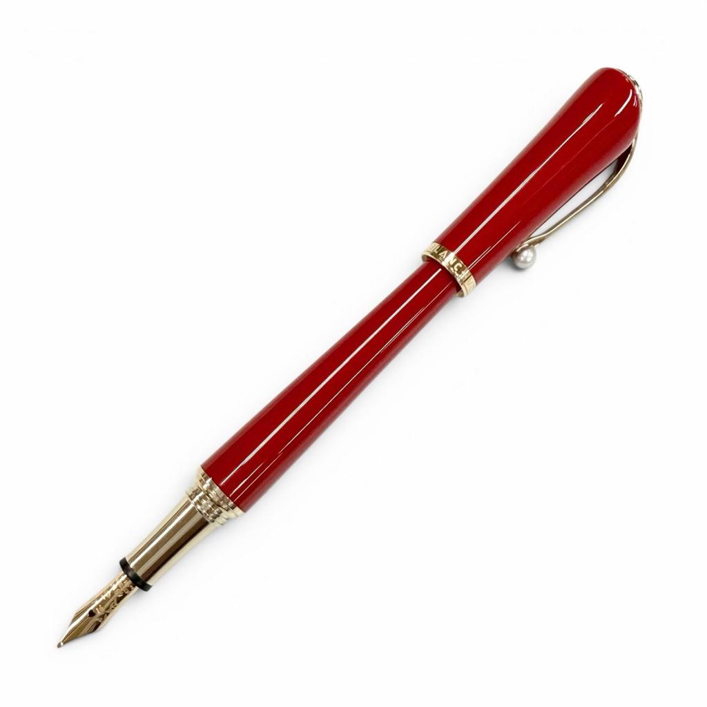 Excellent MONTBLANC fountain pen Muse Marilyn Monroe with pearl Red 14K mens Used