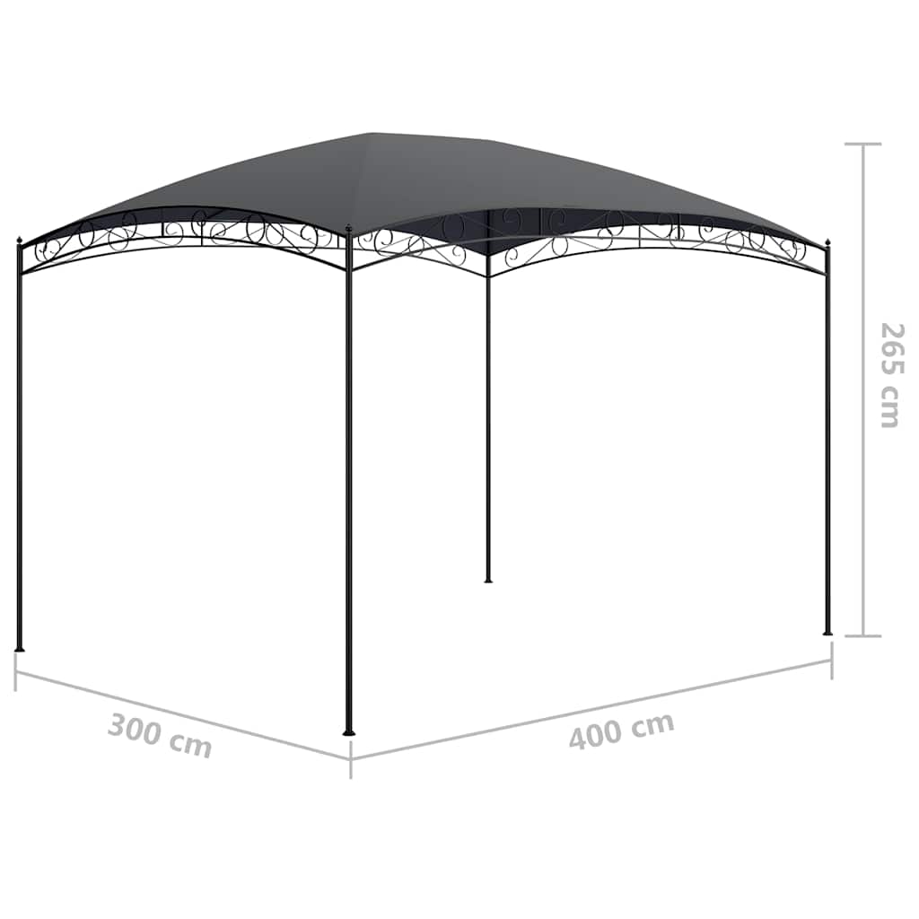 vidaXL Pavillon 3x4x2,65 M Anthrazit 180 G/m²