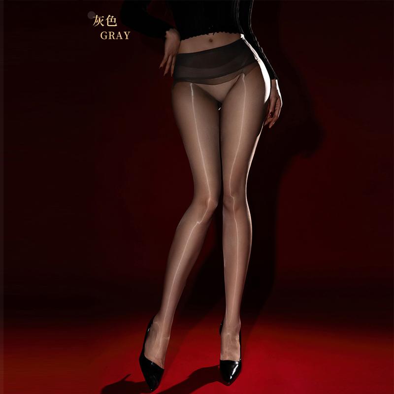 Aurora Oil Shiny Mesh Seamless Stockings Women's Thin Sexy Traceless Skin-like Sheen Bottomed Pantyhose Tights