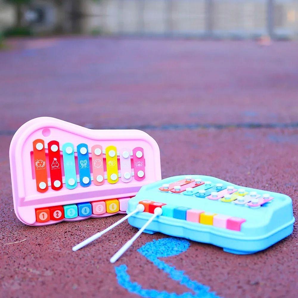 Plastics 8-note Xylophone Piano Toys Hand Knock Early Education Piano Toy  Music Enlightenment