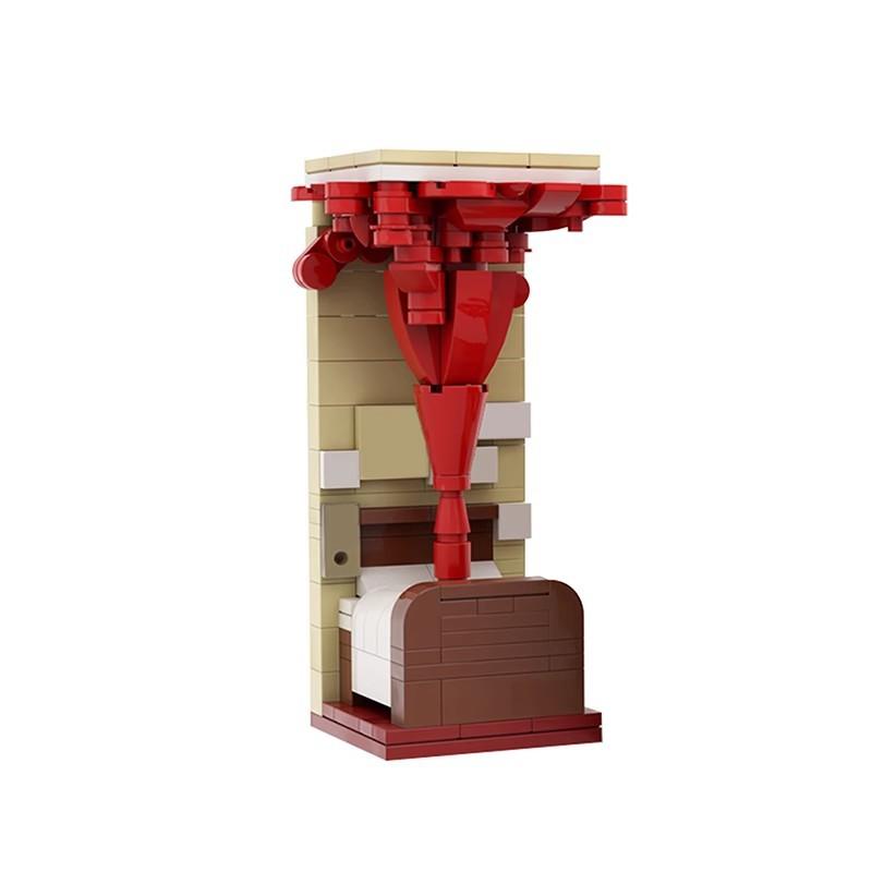 Building Block Compatible With 46943 Elm Street Freddy, Square Head Figurine, Assembly Model, Creative Ornament