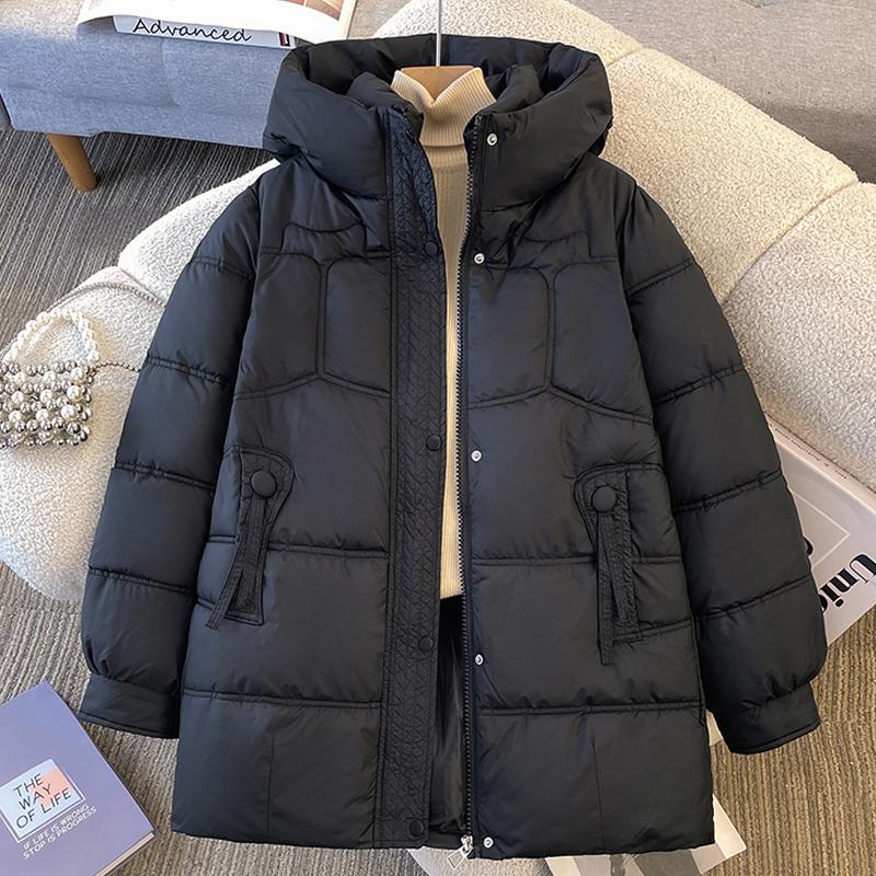 Fashion Middle age Woman Winter Coats Hooded Thick Warm Casual Winter Jacket Women's Parkas