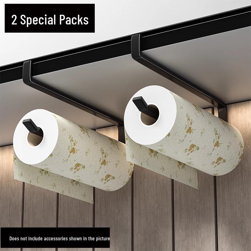 New Arrival: Punch-Free Kitchen Towel & Cling Film Storage Rack