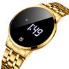 REWARD Reward Brand Reloj Digital Watch Quartz Men Casual LED Touch Screen Stainless Steel Black Year Month Simple Wrist Watch for Men