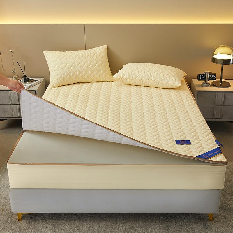 Blue Waterproof Mattress Cover Zipper Bed Covers Thicken Fitted Sheet All Inclusive Bedsheet Yatak örtüsü(Pillowcase Need Order)