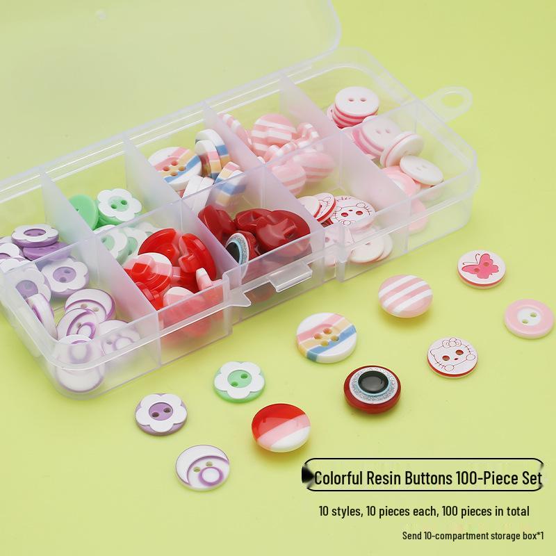Colorful Plastic Buttons for Baby & Children's Shirts, DIY Crafting - Two & Four Holes