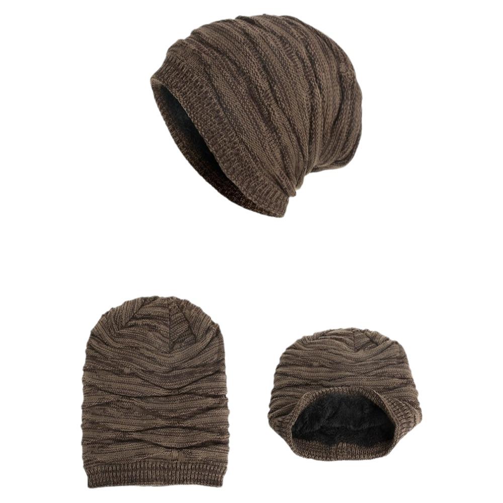 Woolen Knitted Pullover Hat Keep Warm Beanies Cap Simple Woolen Hat  Outdoor