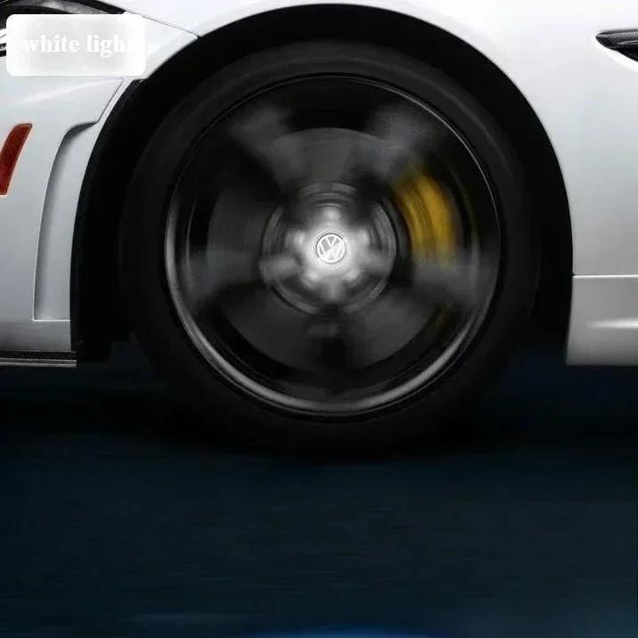 2025 Fierbinte 4 buc Lumini LED pentru Butuc Capac Mașină Iluminare Plutitoare Capace Centru Roată Pentru VW Volkswagen golf4/6/7 toutan passat ti