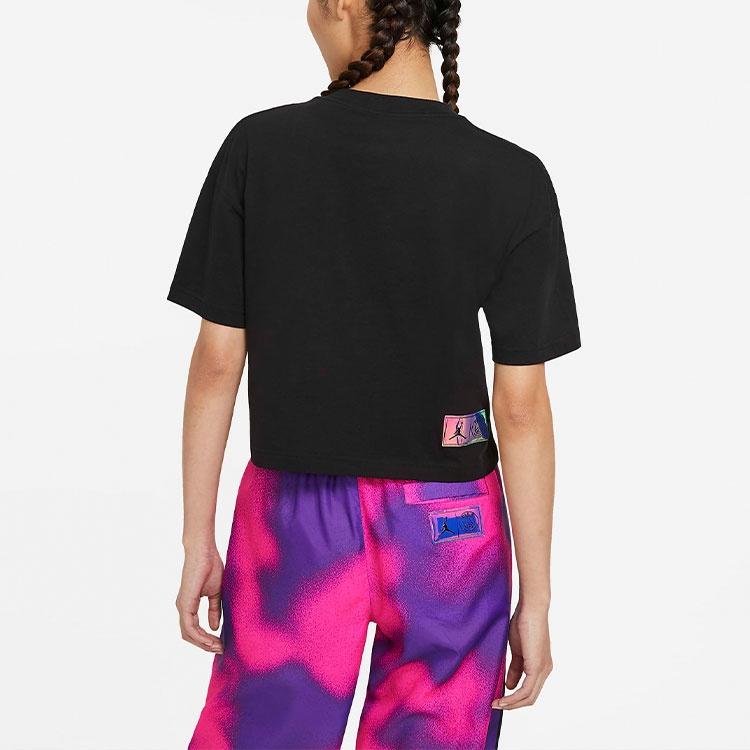 (WMNS) Air Jordan X PSG Logo Tee 'Core Black' Women's CZ7506-010