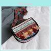 Ethnic Style Woven Tote Bag For Women With Zipper Closure And Inner Phone Pocket
