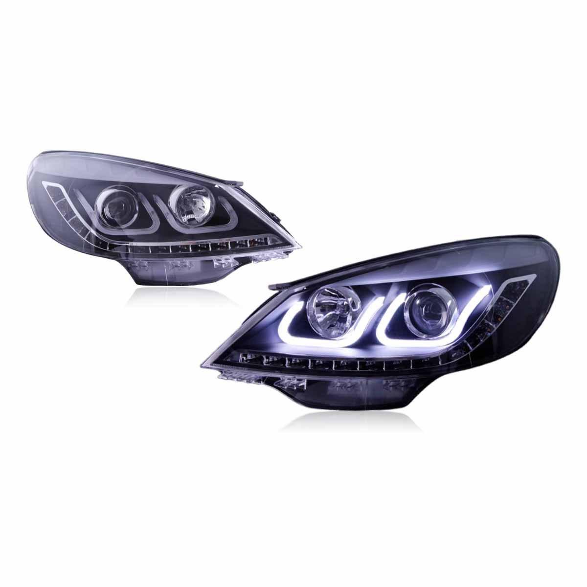 Светодиодная сборка фар с ДХО и поворотниками для Volkswagen Lavida 08-12
