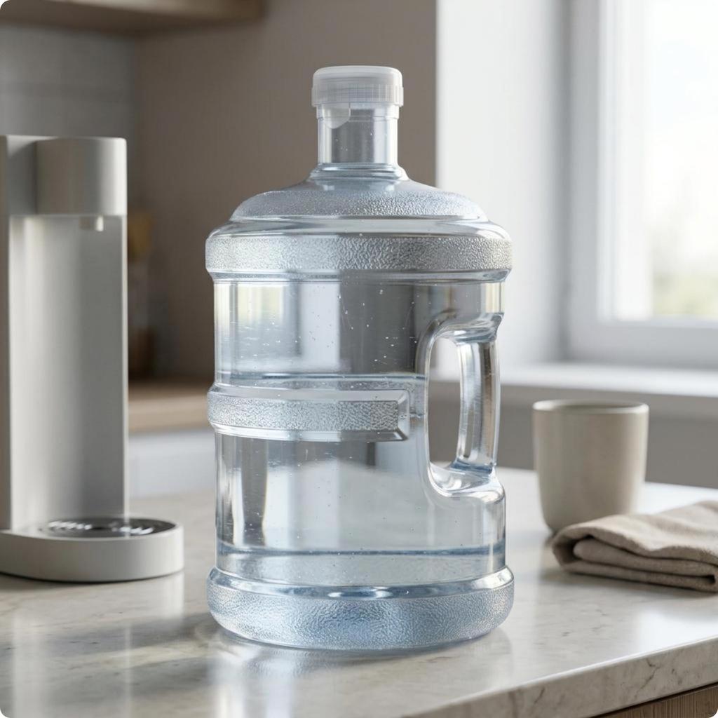 Water Dispenser Bottle Food Grade Jug with Handle Thickened Large Refill Transparent
