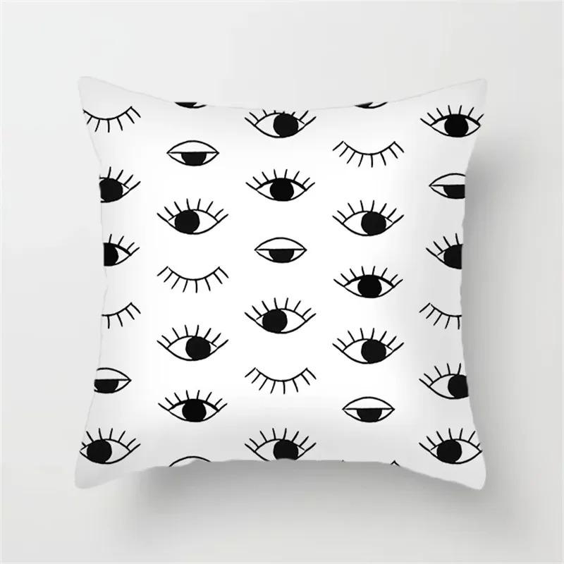 Black Line Decorative Pillowcase Living Room Office Ornaments Home Pillowcase