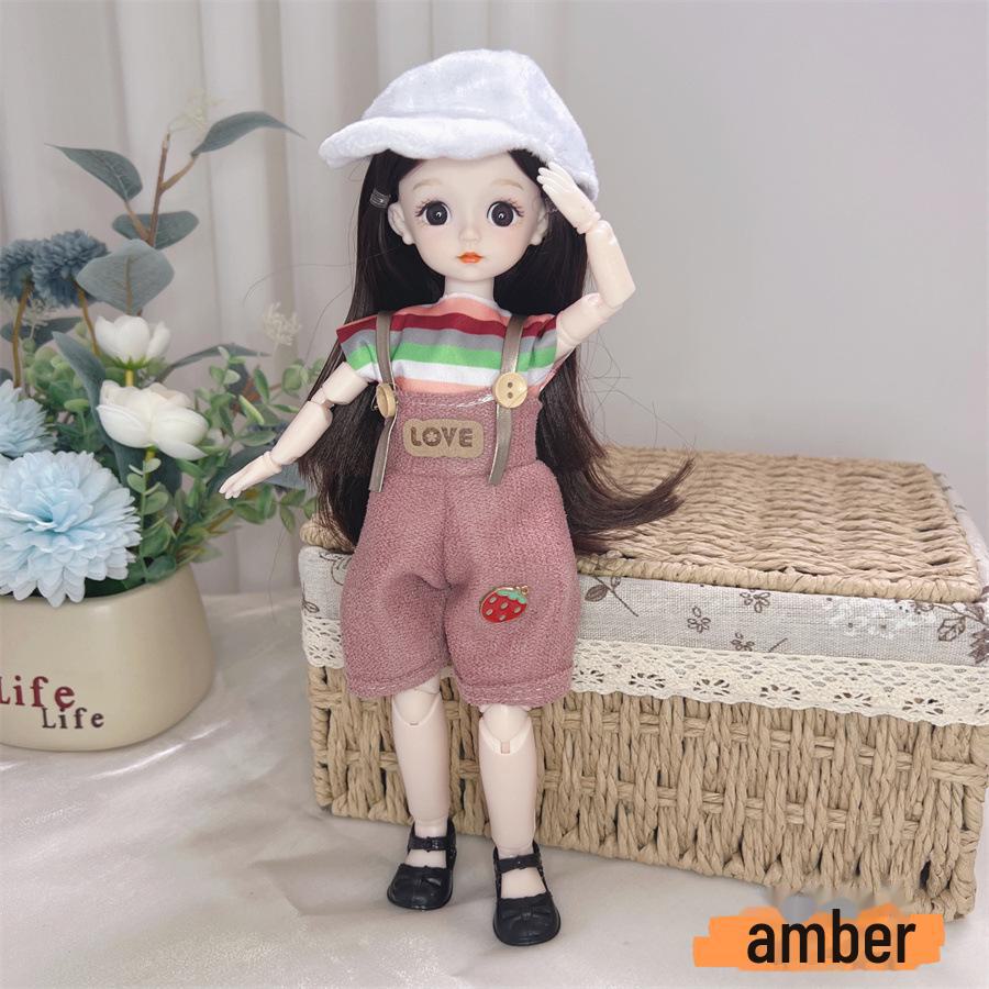30 Cm Cute Princess Doll Set - 20 Joint BJD Girl, Perfect Birthday Gift