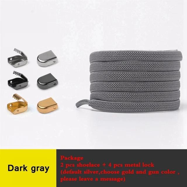 Colorful No Tie Flat Hiking Running Shoe Lace Elastic Shoelaces Outdoor Sneakers Quick Safety Flat Shoelace Kids Adult Lazy Lace
