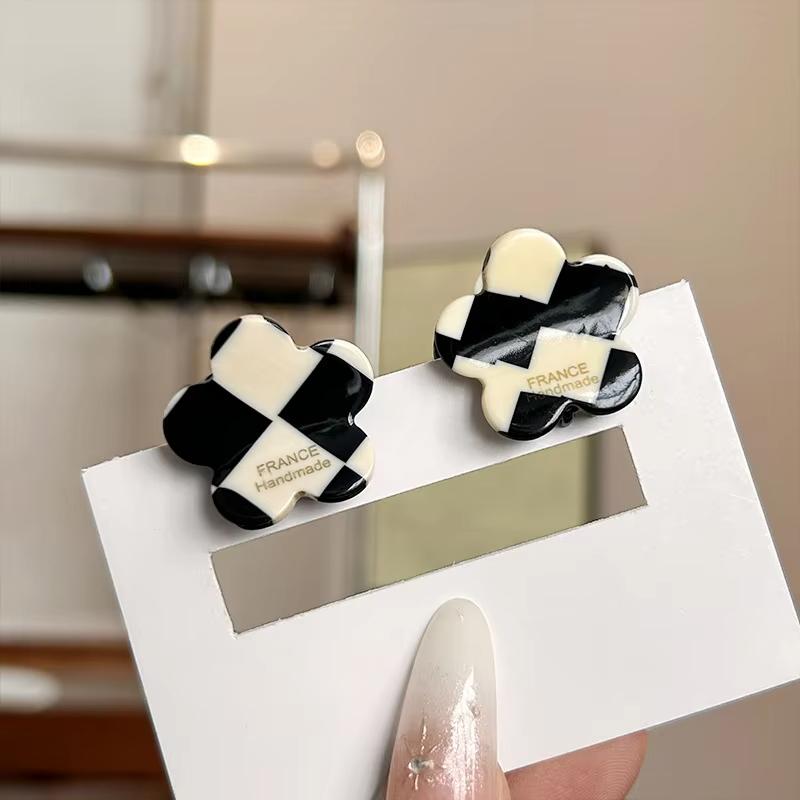 2Pcs Acetate Shark Hair Clip for Women Flower Hair Claw Thick Ponytail Barrettes Girl Hair Accessories
