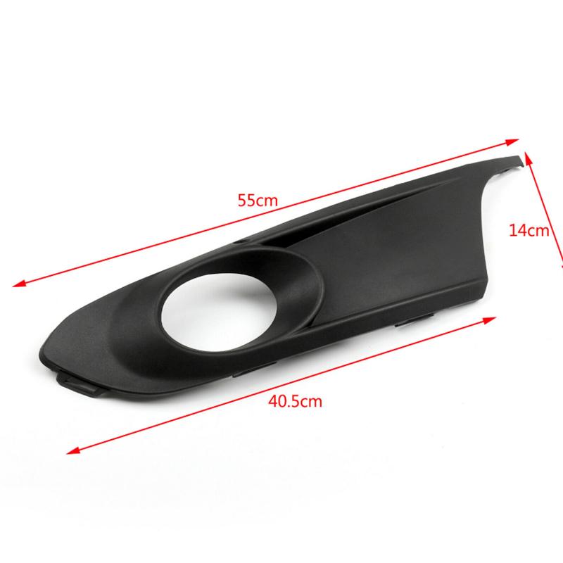 2Pcs Left Right Bumper Grille Grill Cover Foglamp Light Cover for VW Jetta MK6 2011 2012 2013 2014 5C6853665 5C6853666