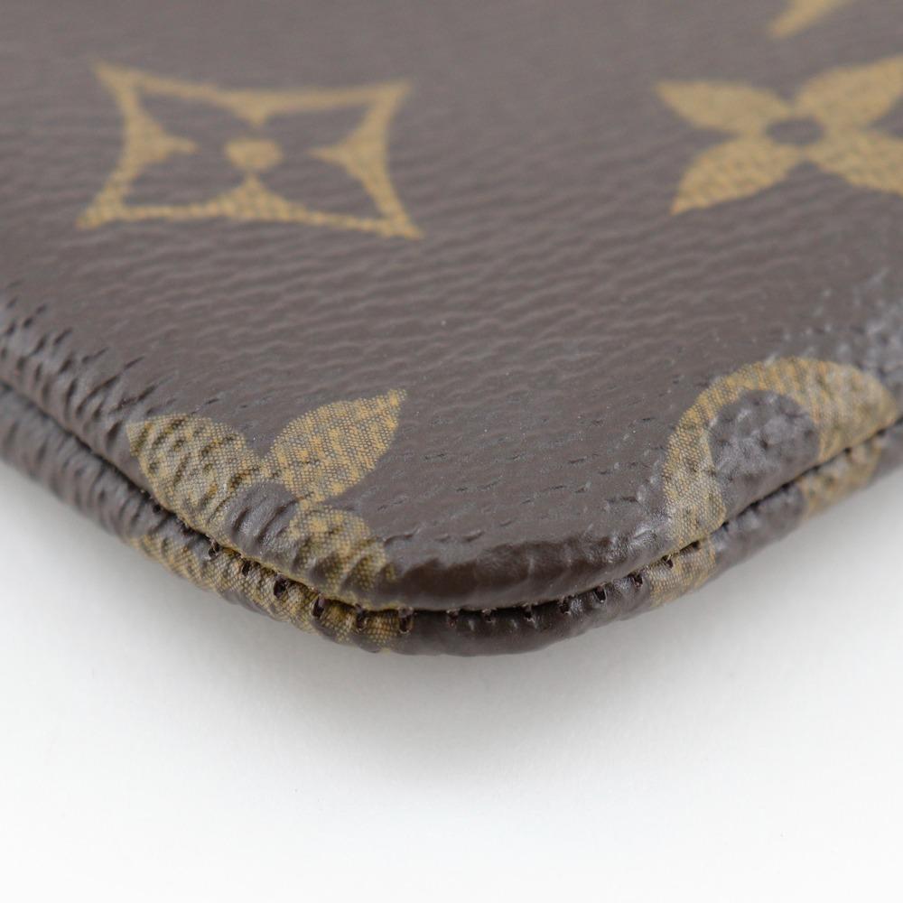 Louis Vuitton Pochette Cre Coin Purse M62650 Brown Monogram Canvas Unisex Used