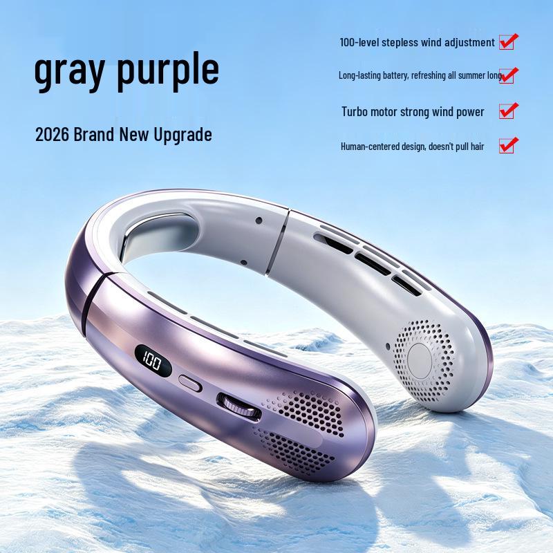 Portable Neck Fan: Long Battery Life, USB Rechargeable, Bladeless, Silent, Wearable and Compact