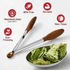 Food Tong Stainless Steel Kitchen Tongs Wooden Non-Slip Cooking Clip Clamp BBQ Salad Tools Grill Kitchen Accessories