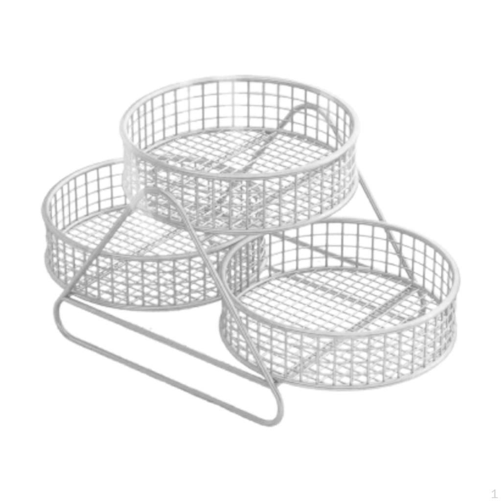 Arbeitsplatten-Obstkorb, Dekorativer Aufbewahrungskorb zur Organisation von Obst, Servierschale