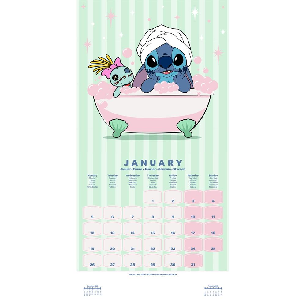 Lilo & Stitch 2026 Square Calendar