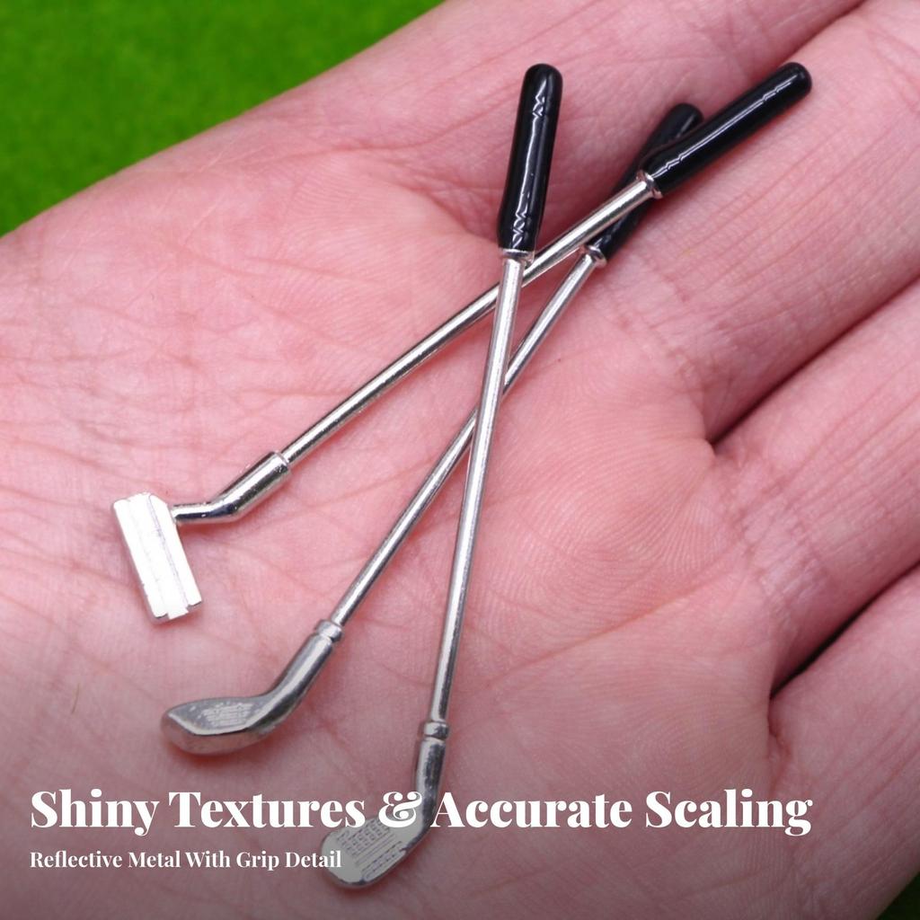 3 Pieces Miniature Sports Set Realistic for Photography Setups