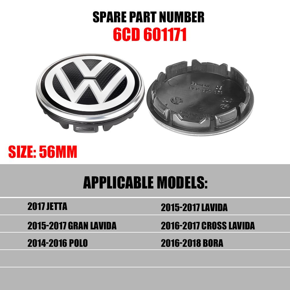 

2025 Hot 4Pcs 56/65/66mm Car Wheel Center Hub Caps Badge Original Hubcaps For Volkswagen VW R GTI Golf 5 7 Caddy Passat b6 Polo