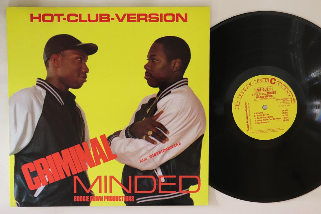LP Record BOOGIE DOWN PRODUCTIONS - Criminal Minded (Hot-club-version)  BB5787 B BOY 1997 US Rap & Hip-Hop/R&B Used