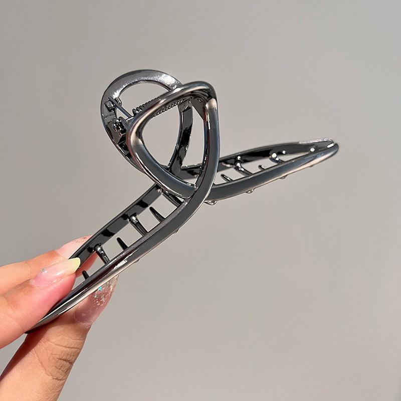 Korea Fashion New Hair Claw Clips Solid Transparent Geometry Resin Shark Clip Hairpin Hair Accessories For Women Headwear