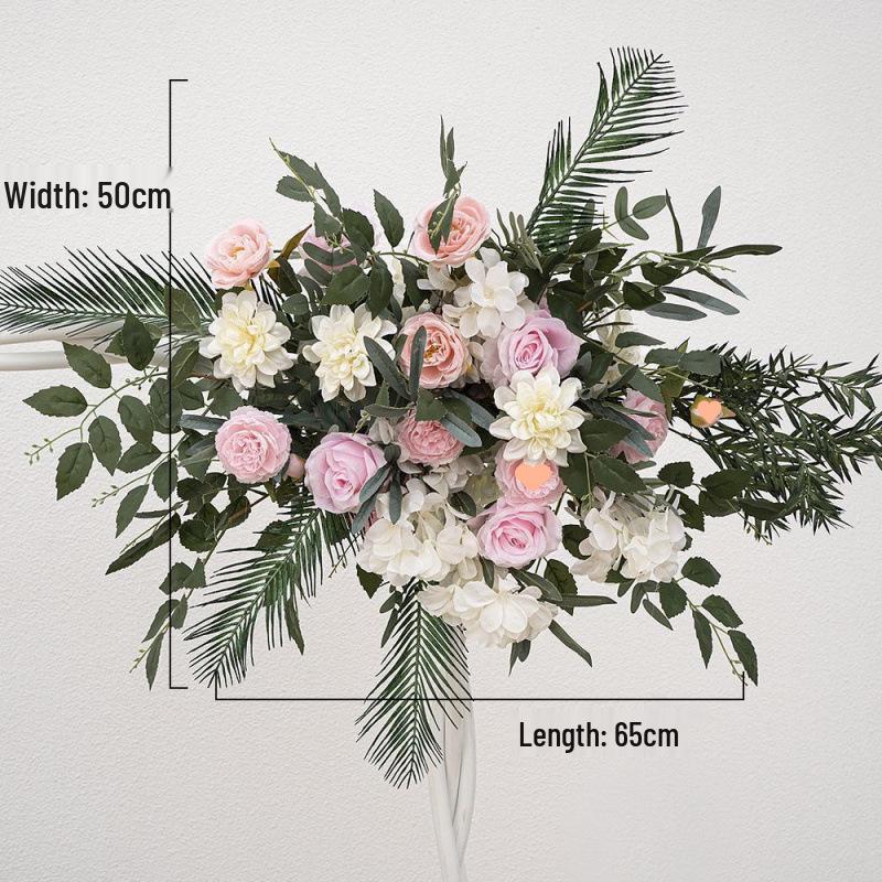 Silk Floral Arrangement for Wedding Aisle or Banquet Decoration
