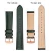 BISONSTRAP Crazy Horse Leather Watch Strap 18mm 20mm 21mm 22mm 24mm Replacement Belt Rose Gold Buckle Band for Men Watchbands